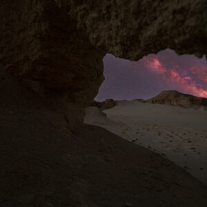 Milky Way Through The Gap Rock