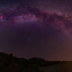 Milky Way- Saudi Desert The Gap Rock Panorama