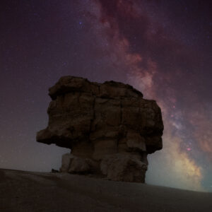 Milky Way- Saudi Desert North From Urayarah Rock